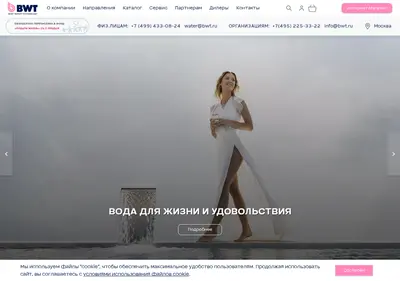Снимок главной страницы bwt.ru