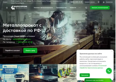 Снимок главной страницы barsprom.ru