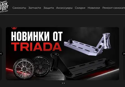 Снимок главной страницы blackscoot.ru