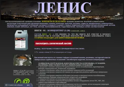 Снимок главной страницы chistitel.ru