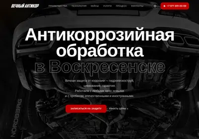 Снимок главной страницы antikorvechno.ru