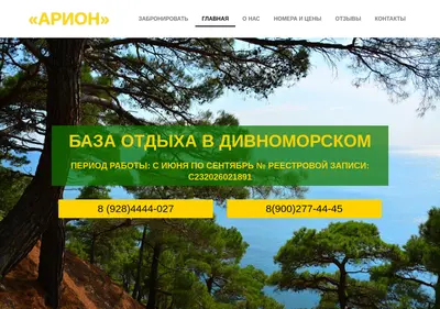 Снимок главной страницы arion-gel.ru