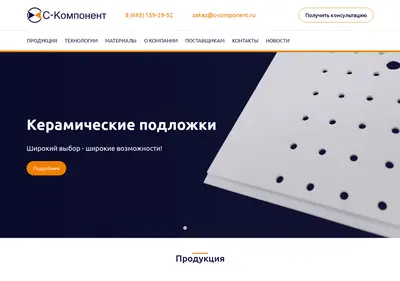 Снимок главной страницы c-component.ru