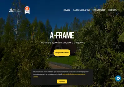 Снимок главной страницы aframe-village.ru