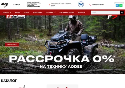 Снимок главной страницы akulamotosalon.ru
