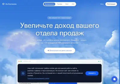 Снимок главной страницы ainakontrole.ru