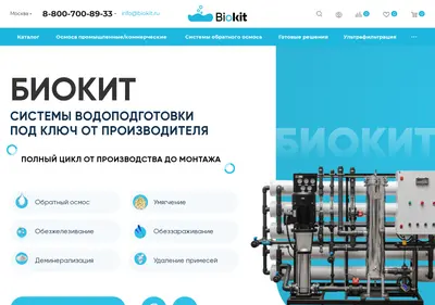 Снимок главной страницы biokit.ru