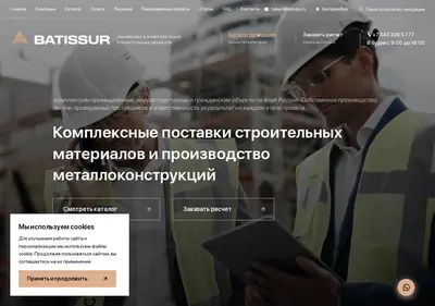 Снимок главной страницы batissur.ru