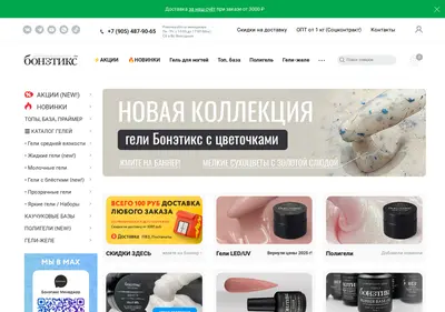 Снимок главной страницы bonetix.ru
