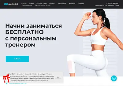 Снимок главной страницы 2255fitness.ru