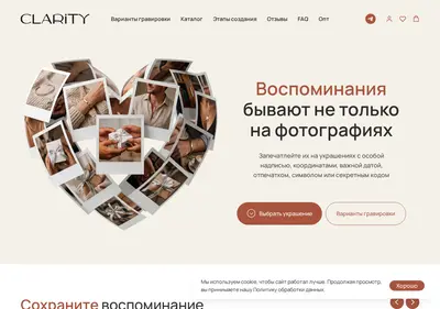 Снимок главной страницы claritystore.ru