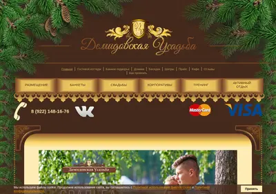 Снимок главной страницы demidovskayusadba.ru