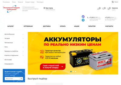 Снимок главной страницы aksibir.ru