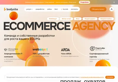 Снимок главной страницы bodysite.ru