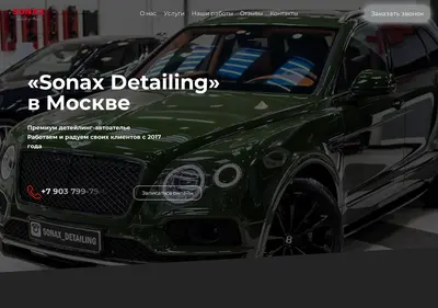 Снимок главной страницы sonax-detailing.su