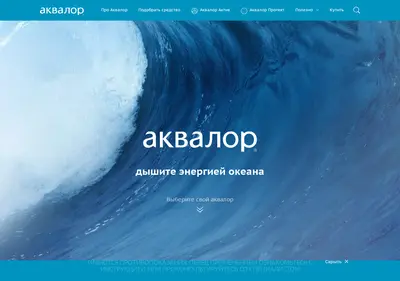 Снимок главной страницы aqualor.ru