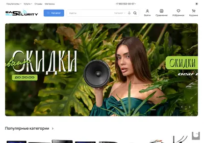 Снимок главной страницы bassecurity.ru