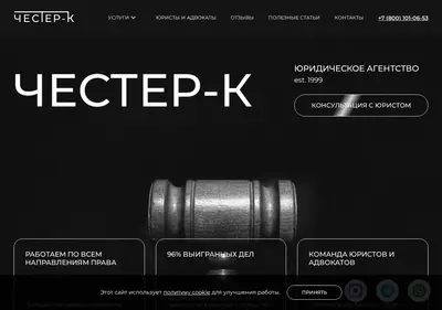 Снимок главной страницы chesterk.ru