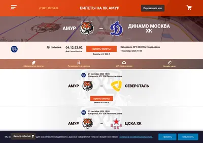 Снимок главной страницы amur-hc.ru