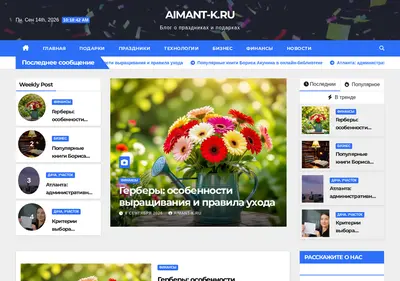 Снимок главной страницы aimant-k.ru