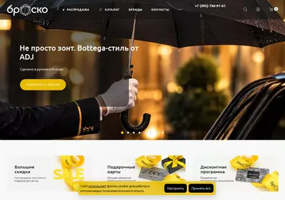 Снимок главной страницы brosko-home.ru