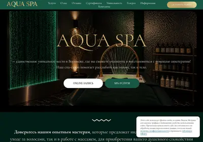 Снимок главной страницы aqua-spa-vrn.ru