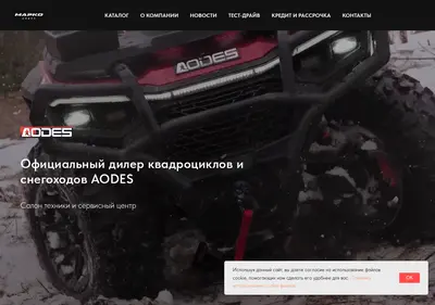 Снимок главной страницы aodes76.ru
