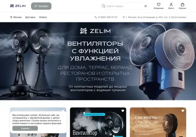 Снимок главной страницы zelim.su
