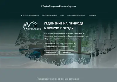 Снимок главной страницы ahvenlampi.ru