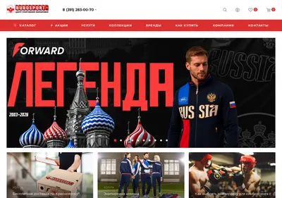 Снимок главной страницы budosport.ru