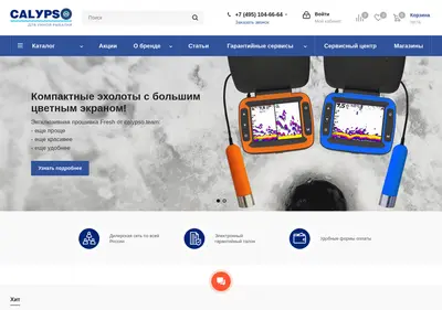 Снимок главной страницы calypso-camera.ru