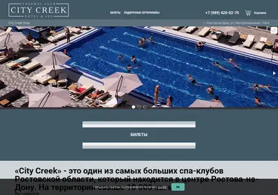 Снимок главной страницы city-creek-shop.ru