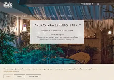 Снимок главной страницы baunty.ru