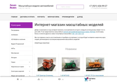 Снимок главной страницы 7models.ru