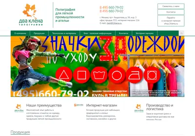 Снимок главной страницы 2klena.ru