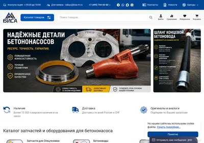 Снимок главной страницы bisa-m.ru