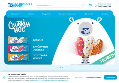 Снимок главной страницы bashcold.ru