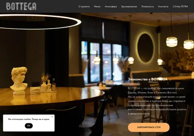 Снимок главной страницы bottega-ptz.ru