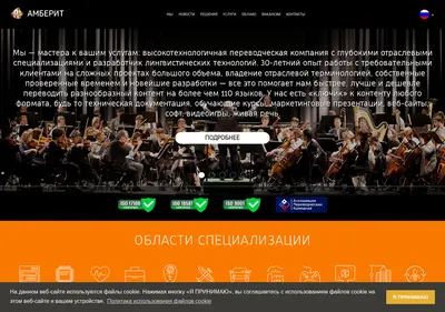 Снимок главной страницы amberites.ru