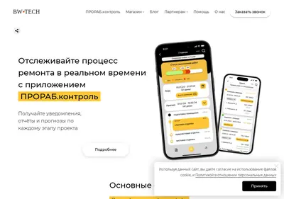 Снимок главной страницы bw-tech.ru