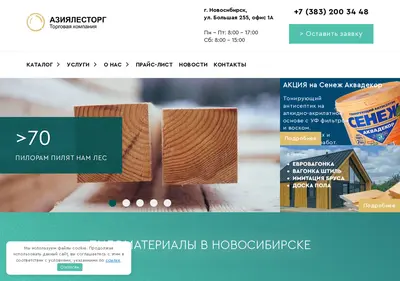 Снимок главной страницы azialesopttorg.ru