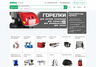 Снимок главной страницы ankas.ru