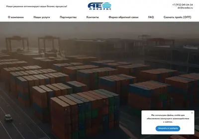Снимок главной страницы avedex.ru