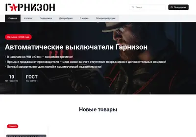 Снимок главной страницы garnizon.su