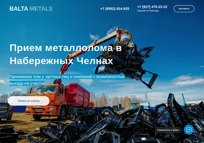Снимок главной страницы baltametals.ru