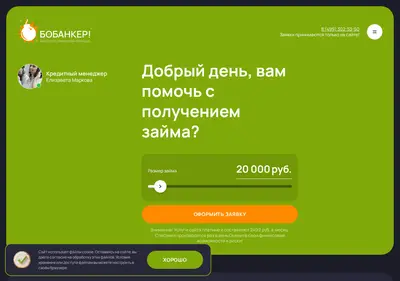 Снимок главной страницы bobanker.ru
