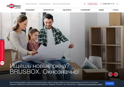 Снимок главной страницы brusbox.ru