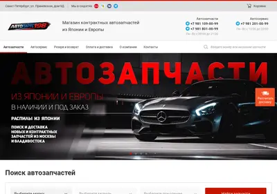 Снимок главной страницы autoparts198.ru
