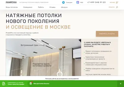 Снимок главной страницы proektpro.su
