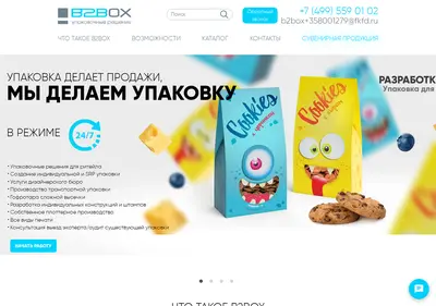 Снимок главной страницы b2box.ru